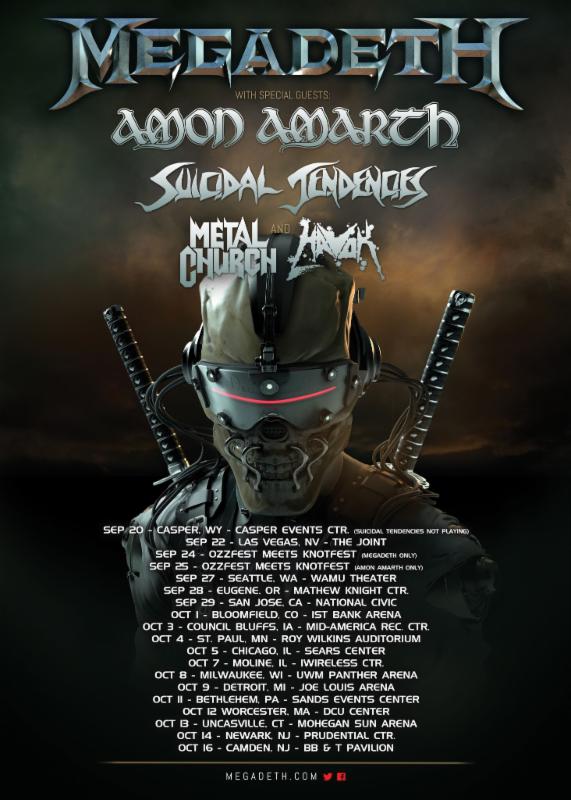 Amon aroth Megadeth poster
