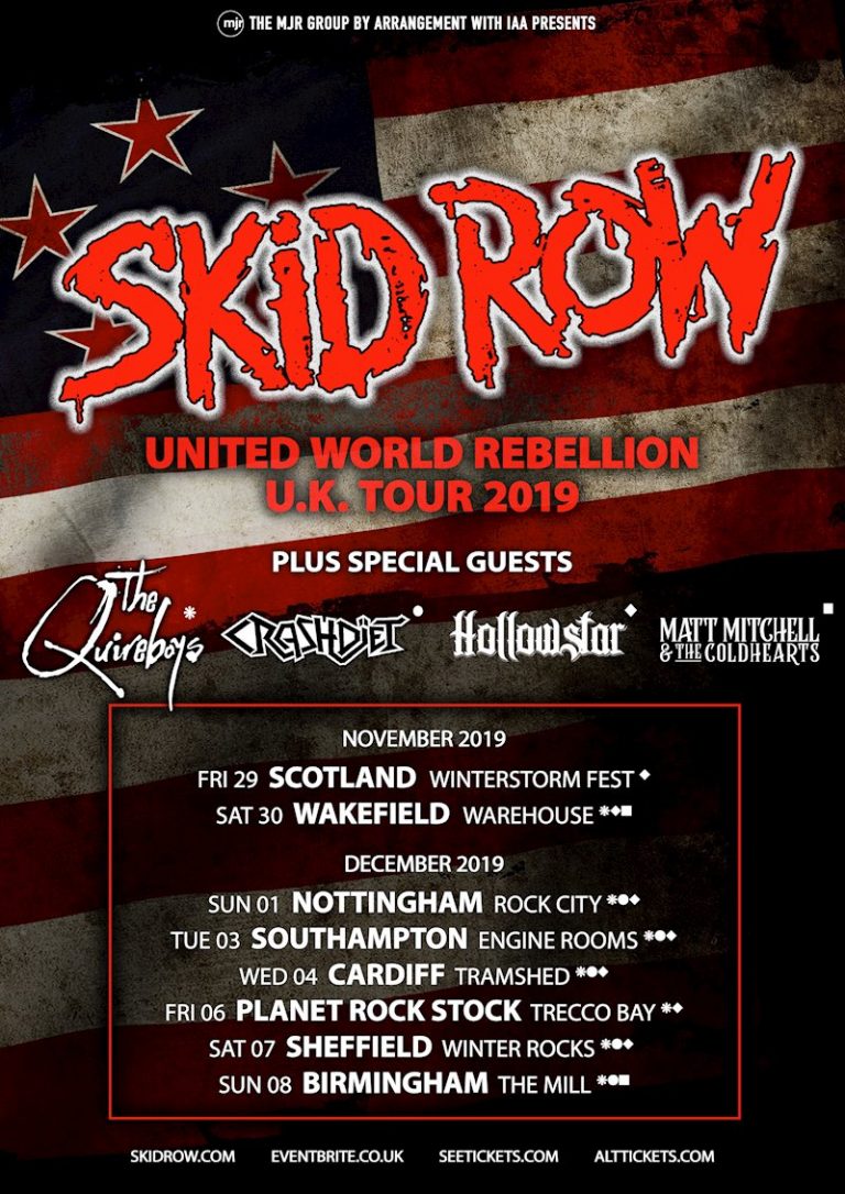 Skid Row announces UK tour!Skid Row announces UK tour! Your Online